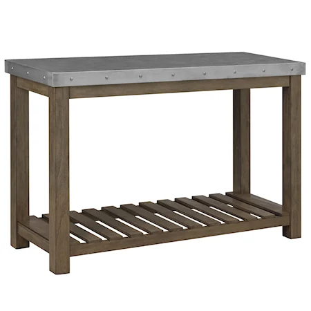 Metal Top Console Table
